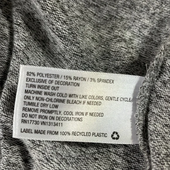 Knox Rose Women’s Gray Super Soft Cardigan Cream Lace Trim Opening Size X-Large - Picture 5 of 8